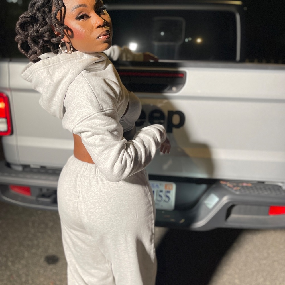 Fleece Heather Gray Joggers (Joggers Only) - Picture 4 of 10